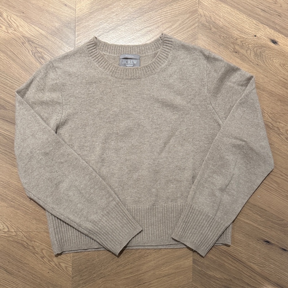 J. Crew Cropped Cashmere Sweater - Size Large